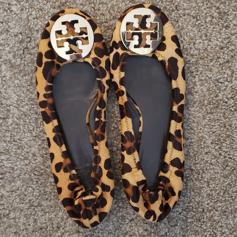 Tory Burch Authentic Leopard Reva Flats
